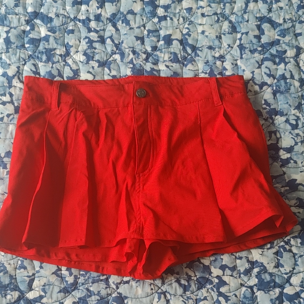 Red Women's Skort